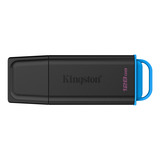 Kingston DataTraveler Exodia 128 GB, USB-Stick schwarz/blau, USB-A 3.2 Gen 1