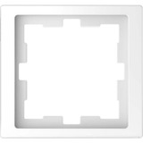 Merten Rahmen einfach Lotosweiß D-Life MEG4010-6535, Abdeckrahmen, Thermoplast, glänzend weiß (glänzend), Retail