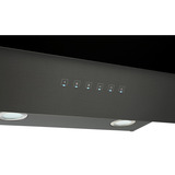 Respekta Kaya (CH 66060 BSGA), Dunstabzugshaube edelstahl (dunkel), 60 cm