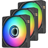 Thermaltake CT120 EX INFINITY, Gehäuselüfter schwarz, 3er Pack, 124 mm