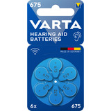 VARTA Hörgerätebatterie Hearing Aid Zinc Air 675, PR44 6 Stück, Größe 675