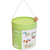 VEDES SpielMaus Holz Do-it-yourself Konstruktions-Set, 90-teilig, Konstruktionsspielzeug 