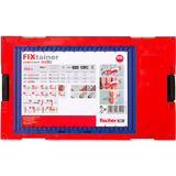 fischer FixTainer - DuoPower/DuoTec + Schrauben, Dübel hellgrau/rot, 200-teilig