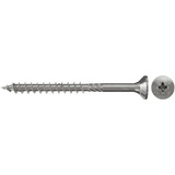 fischer Spanplattenschraube PowerFast 4,0x45 Senkkopf PZ 200 Stück, mit Teilgewinde, Edelstahl A2