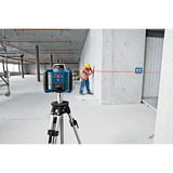 Bosch Professional Rotationslaser GRL 300 HV Professional blau/schwarz, rote Laserlinie, mit Laser-Empfänger LR 45, VARTA Ladegerät + Akkus, in L-BOXX