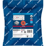 Bosch Professional X-LOCK Expert R782 Prisma Ceramic Fiberschleifscheibe, Ø 115mm, K80 25 Stück, Bohrung 22,23mm