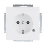 Busch-Jaeger Schutzkontakt Steckdosen-Einsatz mit LED Kontrolllicht weiß, Retail