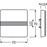 Busch-Jaeger Wippe einteilig Aus Wechsel mit Beschriftung braun, Retail