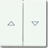 Busch-Jaeger Wippe zweiteilig für Jalousieschalter und Jalousietaster weiß (matt), Retail