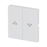 Busch-Jaeger Wippe zweiteilig für Jalousieschalter und Jalousietaster weiß (matt), Retail