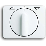 Busch-Jaeger Zentralscheibe Steuerwippe glänzend Jalousie mit Drehgriff, Abdeckung Retail