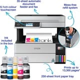 Epson EcoTank ET-5170, Multifunktionsdrucker grau/schwarz, Scan, Kopie, Fax, USB, LAN, WLAN, Duplex (Druck)