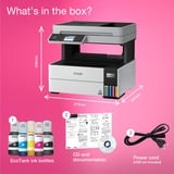 Epson EcoTank ET-5170, Multifunktionsdrucker grau/schwarz, Scan, Kopie, Fax, USB, LAN, WLAN, Duplex (Druck)