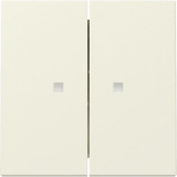 Gira Wippe zweifach mit Kontrollfenster weiß, Retail