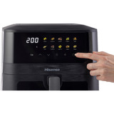 Hisense Heißluftfritteuse HAF2100DCD  schwarz, 2.100 Watt, Korb 7,7 Liter
