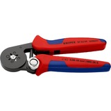 KNIPEX Selbsteinstellende Crimpzange 97 53 04 SB rot/blau, für Ader-Endhülsen