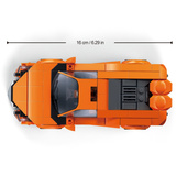 Sluban ModelBricks Oranger Sportwagen, Konstruktionsspielzeug 