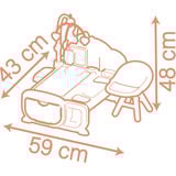 Smoby Baby Nurse Puppenwiege mit Himmel, Puppenmöbel 