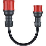 go-e Adapter für Gemini flex 22 kW, CEE rot Drehstrom 32A > CEE rot 16A schwarz, 30cm