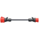 go-e Adapter für Gemini flex 22 kW, CEE rot Drehstrom 32A > CEE rot 16A schwarz, 30cm