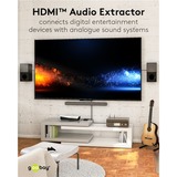 goobay HMDI-Audio-Extractor 4K @ 30 Hz, HDMI Splitter schwarz