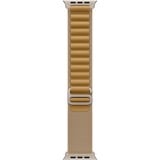 Apple 49 mm Alpine Loop, Uhrenarmband beige/titan, Größe M