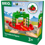 BRIO World Lok-Drehscheibe mit Kontrollbrücke, Bahn 