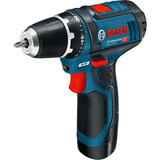 Bosch Akku-Bohrschrauber GSR 12V-15 Professional Set, 12Volt blau/schwarz, 2x Li-Ionen Akku 2,0Ah, 8-teiliges Handwerkzeug-Sortiment, L-BOXX