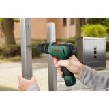 Bosch Heimwerken & Garten Akku-Schlagbohrschrauber EasyImpact 1200, Schlagbohrmaschine grün/schwarz, Li-Ionen Akku 1,5Ah, Koffer