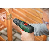 Bosch Heimwerken & Garten Akku-Schlagbohrschrauber EasyImpact 1200, Schlagbohrmaschine grün/schwarz, Li-Ionen Akku 1,5Ah, Koffer