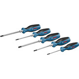 Bosch Professional Akku-Bohrschrauber GSR 12V-15 Professional Set, 12Volt blau/schwarz, 2x Li-Ionen Akku 2,0Ah, 8-teiliges Handwerkzeug-Sortiment, L-BOXX