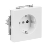 Busch-Jaeger Schutzkontakt Steckdosen-Einsatz mit erhöhtem Berührungsschutz, Typ F, Unterputz, 16 Ampere, 250 Volt weiß (glänzend), Retail