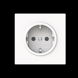 Busch-Jaeger Schutzkontaktsteckdose mit erhöhtem Berührungsschutz weiß, Retail