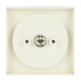 Busch-Jaeger Zentralscheibe für Drehscheibenschalter mit Nullstellung für Einsatz 2710 U, Abdeckung weiß, Retail