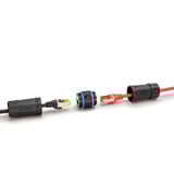 Digitus CAT.6A Außenanschluss-Kupplung, IP68, RJ-45 schwarz, Outdoor-geeignet