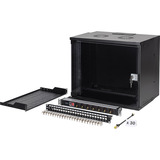 Digitus Netzwerk-Set SOHO Pro 19" 540x400 mm (BxT), IT-Schrank schwarz, 9 Höheneinheiten