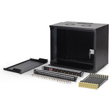 Digitus Netzwerk-Set SOHO Pro 19" 540x400 mm (BxT), IT-Schrank schwarz, 9 Höheneinheiten