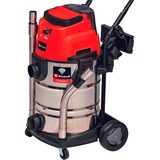 EINHELL TP-VC 36/30 S Auto - Solo, 36Volt (2x18V), Nass-/Trockensauger rot/edelstahl, ohne Akku und Ladegerät