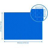 Hubelino 560er Grundplatte, Konstruktionsspielzeug blau