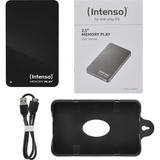 Intenso Memory Play 2 TB, Externe Festplatte schwarz, extern, USB-A 3.2 Gen 1 (5 Gbit/s)