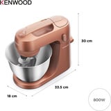 Kenwood Go Küchenmaschine KZM35.000RD Clay Red rot, 800 Watt