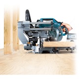 Makita Akku-Kapp-und Gehrungssäge LS002GZ01 XGT, 40Volt + Funk Adapter, Kapp- und Gehrungssäge blau, Bluetooth, ohne Akku und Ladegerät