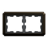 Merten D-Antik Metallrahmen 2-fach Rahmen aus Metall Retail