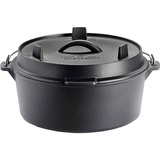 Napoleon Gusseisen Dutch Oven mit Deckel, Topf schwarz, Ø 28cm, 6 Liter