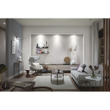 Philips Hue White & Color Ambiance Centura Einbauspot 3er-Pack, LED-Leuchte silber, rund