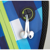 Schildkröt Wheel Bee Night Vision , Rucksack blau/weiß, LED, 30 Liter