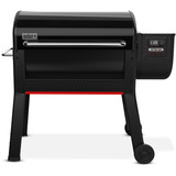 Weber Smoque XL Holzpelletsmoker schwarz, 2 Temperaturfühler, App-Steuerung
