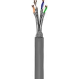 goobay Patchkabel CAT6a S/FTP grau, 305 Meter, ohne Stecker