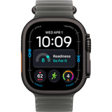 Apple Watch Ultra 4, Smartwatch Titan schwarz, 49 mm, Ocean Armband schwarz, Cellular