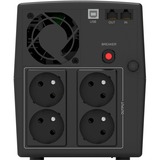 BlueWalker PowerWalker Basic VI 1500 STL FR, USV schwarz, Outlet: 4x Type E (French)
